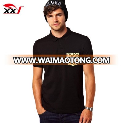 custom men's short sleeve brand polo t shirt with printed pocket online shopping india