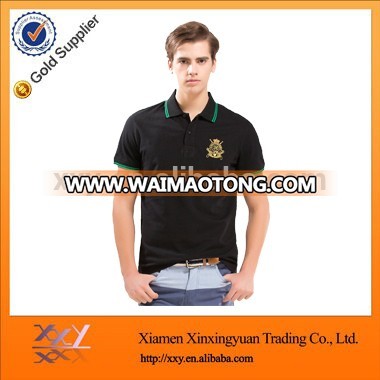 Single Jersey Design Embroidery Men's Polo Shirt With Custom Logo